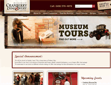 Tablet Screenshot of discovercranberries.com